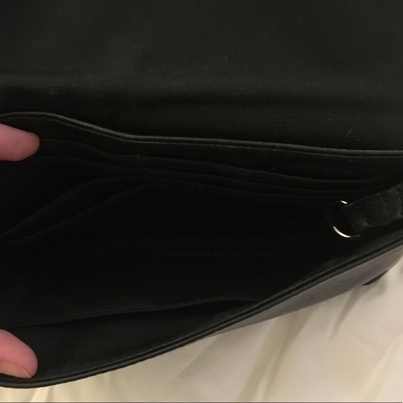 Leather Coach wristlet / clutch (black) - Picture 2 of 3